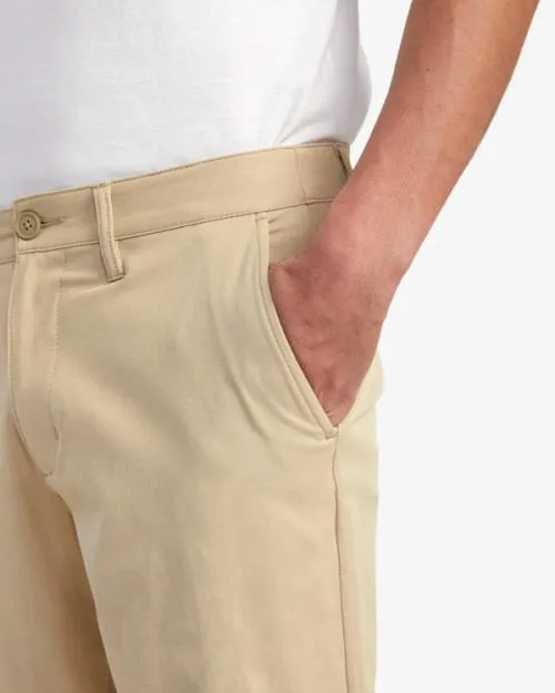 Rvca Back In Hybrid 19034 Shorts Khaki Men Shorts and Hybrids