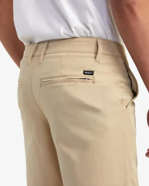 Rvca Back In Hybrid 19034 Shorts Khaki Men Shorts and Hybrids