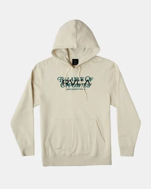 Rvca Big Balance Hoodie Silver Bleach Men Hoodies and Sweatshirts
