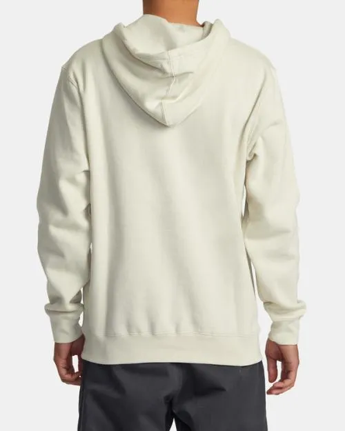 Rvca Big Balance Hoodie Silver Bleach Men Hoodies and Sweatshirts