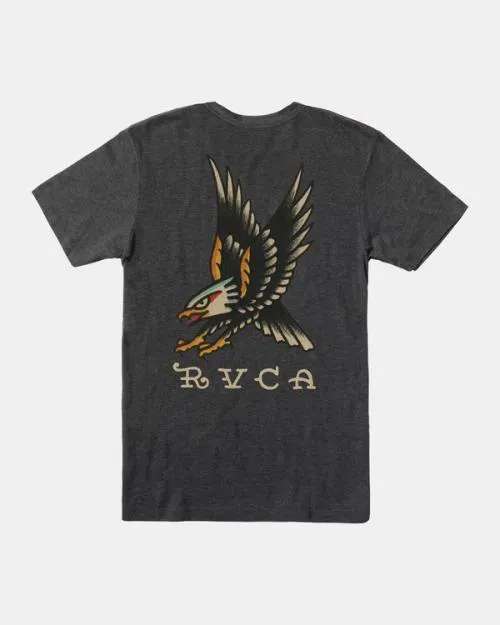 Rvca Boy039s Bert Eagle TShirt Black Boys Tees and Tanks