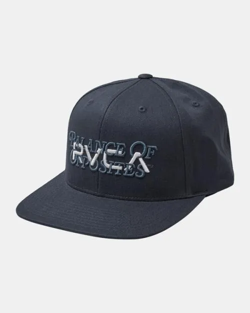 Rvca Boy039s Big Balance Snapback Hat Garage Blue Boys Hats and Beanies