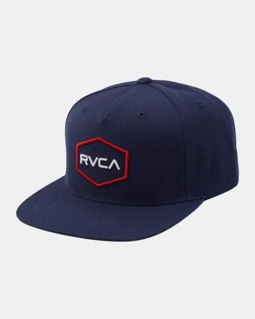 Rvca Boy039s Commonwealth Snapback Hat Navy Boys Hats and Beanies