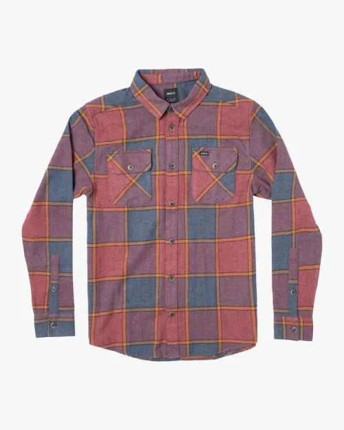 Rvca Boy039s That039ll Work Flannel New Moody Boys Shirts and Flannels