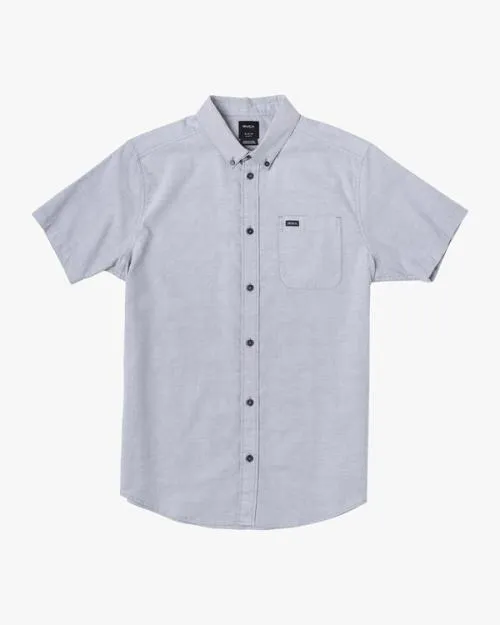 Rvca Boy039s Thatll Do Stretch Short Sleeve Shirt Pavement Boys Shirts and Flannels