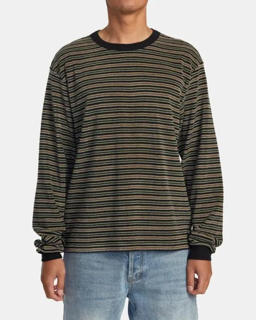 Rvca Bridge Long Sleeve Top Rvca Black Men Tees and Tanks