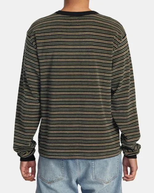 Rvca Bridge Long Sleeve Top Rvca Black Men Tees and Tanks