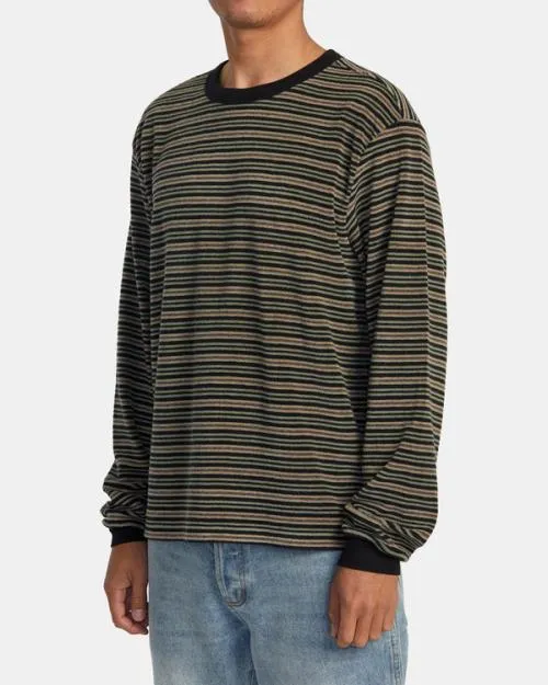 Rvca Bridge Long Sleeve Top Rvca Black Men Tees and Tanks