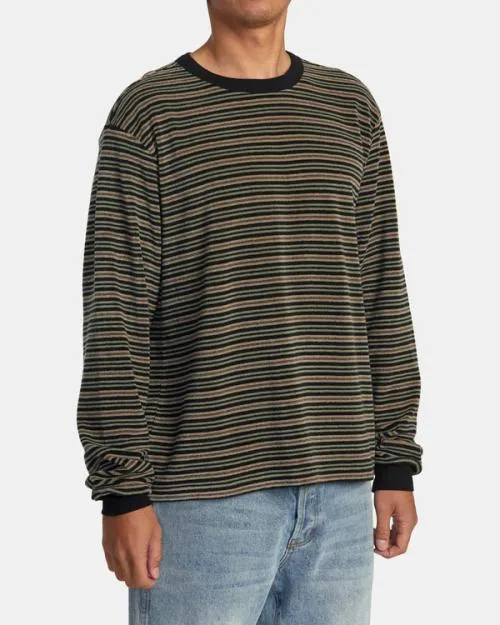 Rvca Bridge Long Sleeve Top Rvca Black Men Tees and Tanks