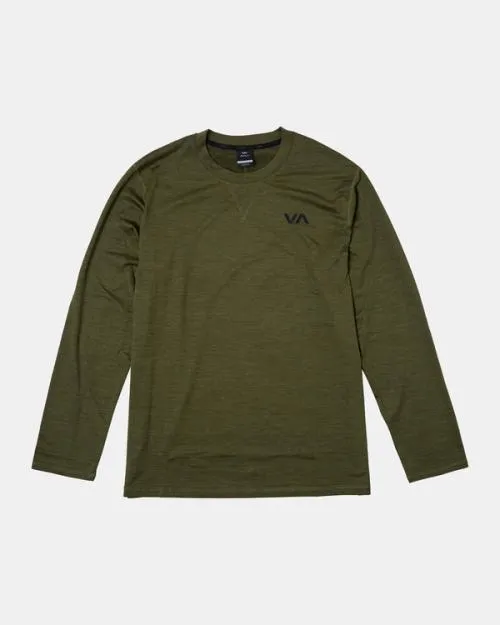 Rvca CAble Crewneck Sweater Olive SportMen Tees and Tanks