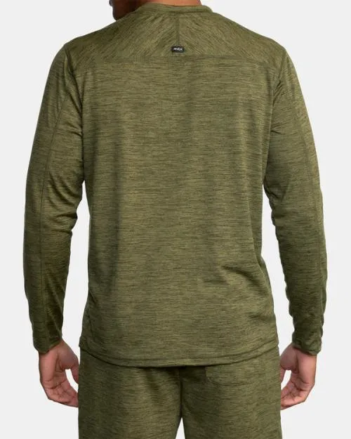Rvca CAble Crewneck Sweater Olive SportMen Tees and Tanks