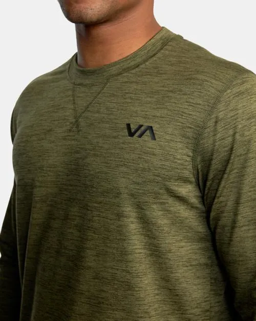 Rvca CAble Crewneck Sweater Olive SportMen Tees and Tanks