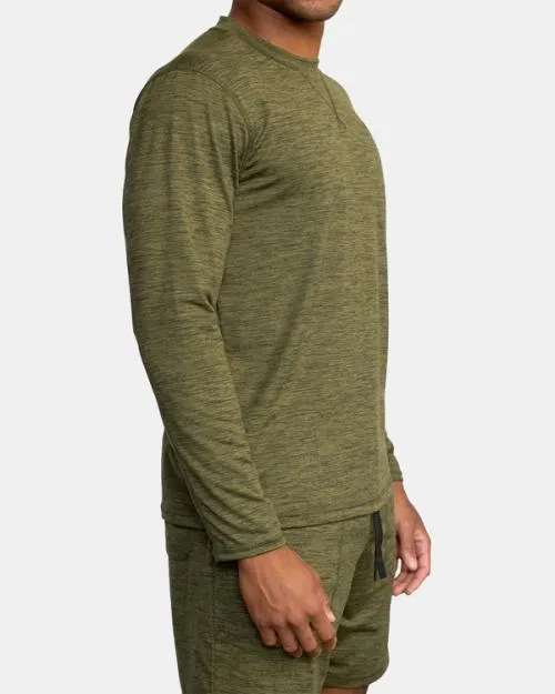 Rvca CAble Crewneck Sweater Olive SportMen Tees and Tanks