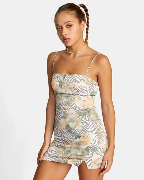 Rvca Catch My Breath Mini Sun Dress Multi Women Dresses and Rompers