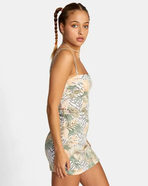 Rvca Catch My Breath Mini Sun Dress Multi Women Dresses and Rompers