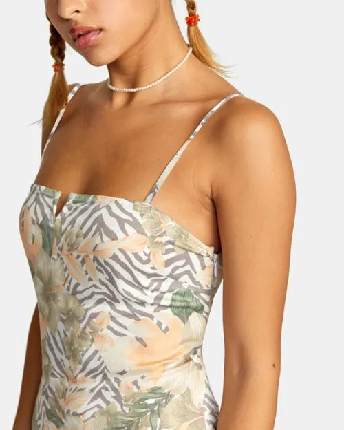 Rvca Catch My Breath Mini Sun Dress Multi Women Dresses and Rompers