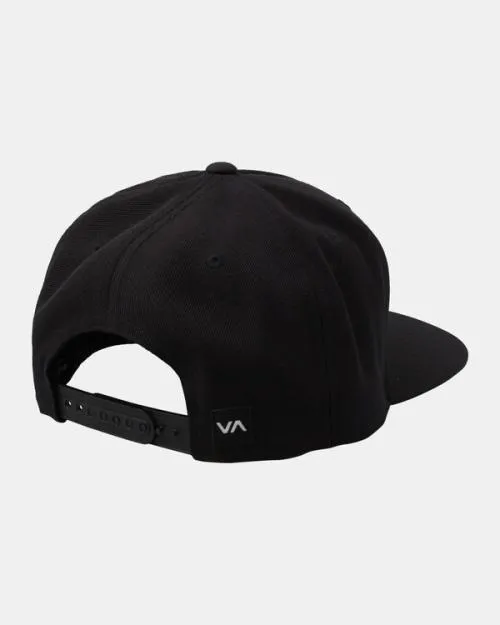 Rvca Commonwealth Snapback Hat Blackwhite Men Hats and Beanies