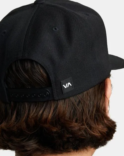 Rvca Commonwealth Snapback Hat Blackwhite Men Hats and Beanies