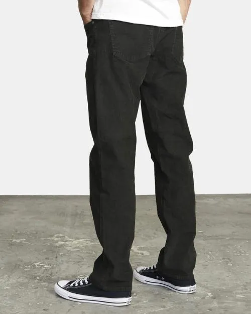Rvca Daggers Pigment Corduroy Pants Pirate Black Men Pants