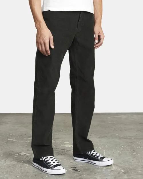 Rvca Daggers Pigment Corduroy Pants Pirate Black Men Pants