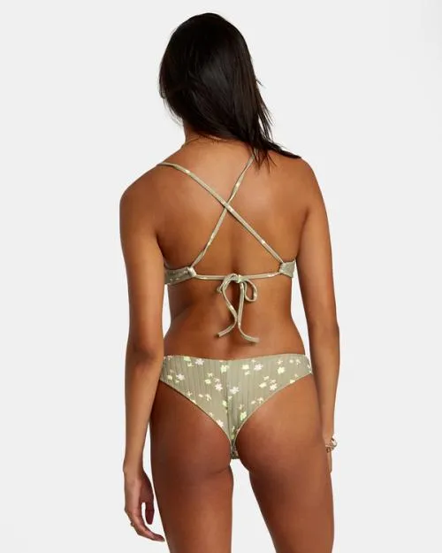 Rvca Decoupage Triangle Bikini Top Aloe Women Bikini Tops