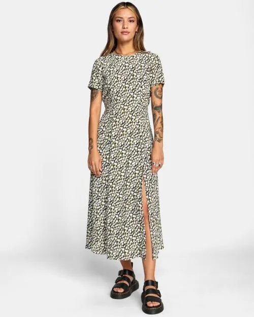 Rvca Dreamscape Midi Dress Rvca Black Women Dresses and Rompers