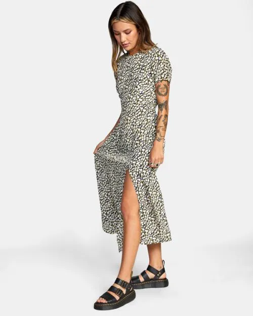Rvca Dreamscape Midi Dress Rvca Black Women Dresses and Rompers