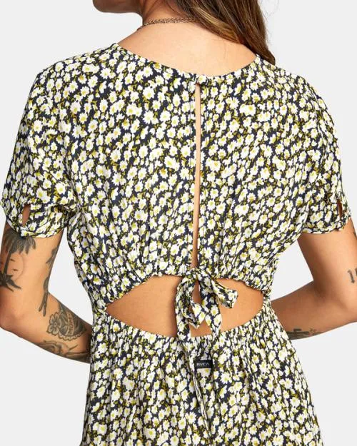 Rvca Dreamscape Midi Dress Rvca Black Women Dresses and Rompers