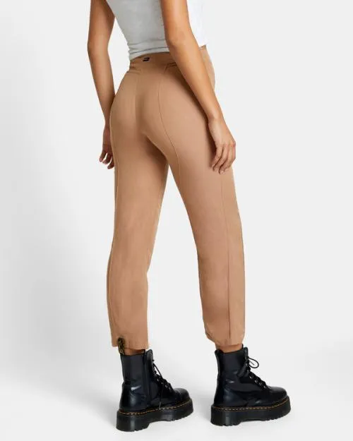 Rvca Drip HighWaisted Pants Wood Women Pants