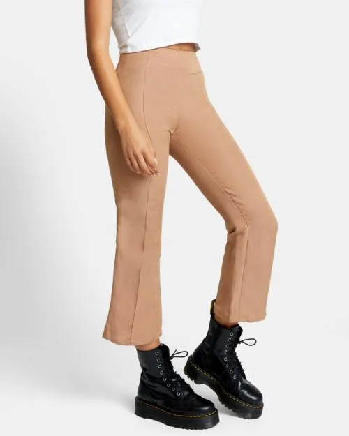 Rvca Drip HighWaisted Pants Wood Women Pants