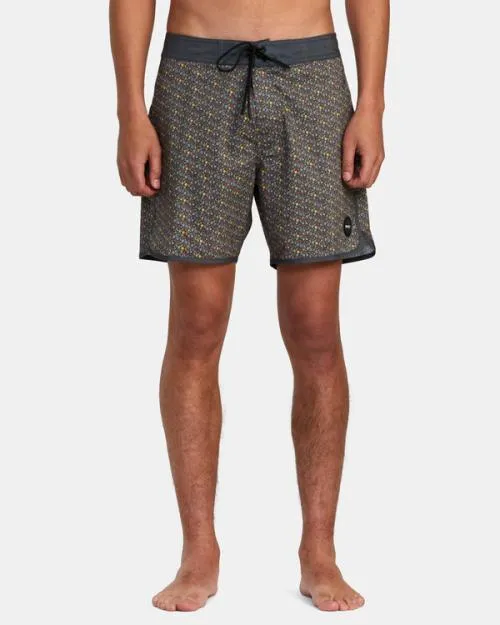 Rvca Freeport Boardshorts 16034 Bright Black Men Boardshorts