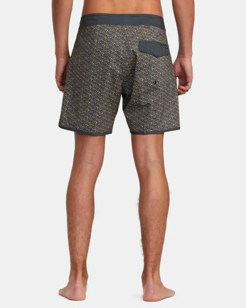 Rvca Freeport Boardshorts 16034 Bright Black Men Boardshorts