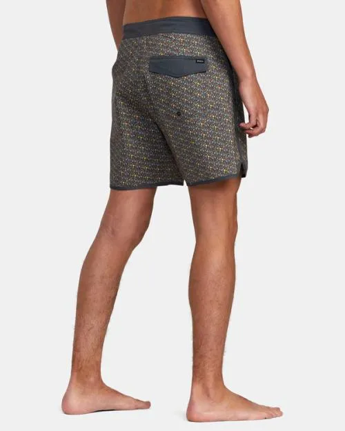 Rvca Freeport Boardshorts 16034 Bright Black Men Boardshorts