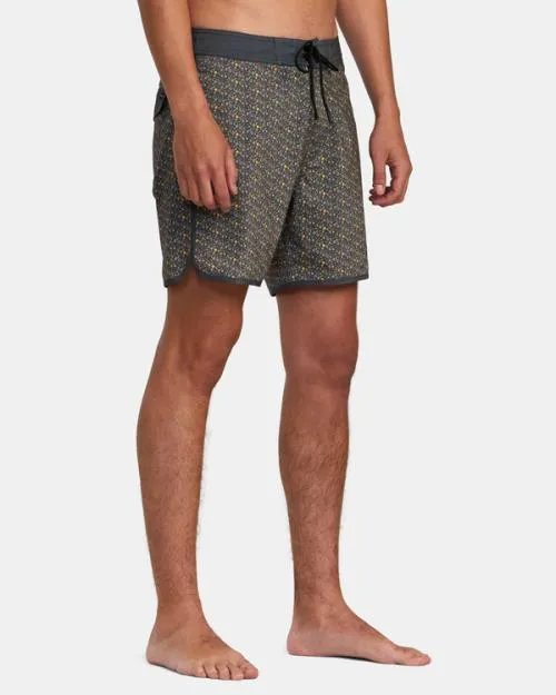 Rvca Freeport Boardshorts 16034 Bright Black Men Boardshorts