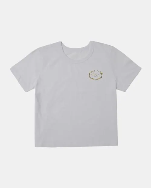 Rvca Hawaii Hex TShirt White Women Tees and Tanks