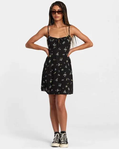 Rvca Hillside Mini Dress Rvca Black Women Dresses and Rompers
