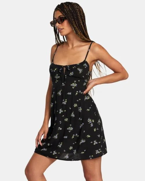 Rvca Hillside Mini Dress Rvca Black Women Dresses and Rompers