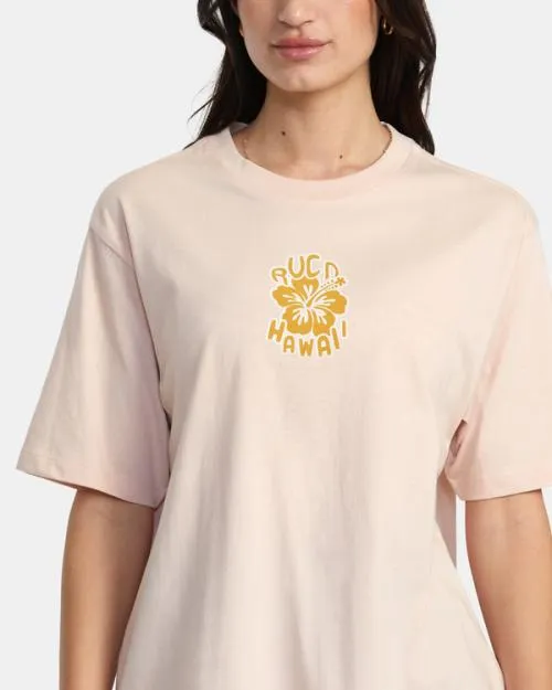Rvca Island Vibes TShirt Rosewater Women Tees and Tanks