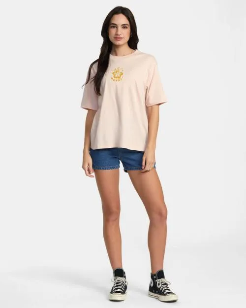Rvca Island Vibes TShirt Rosewater Women Tees and Tanks