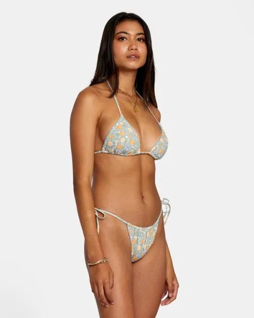 Rvca Mums Tri Bikini Top Shale Women Bikini Tops