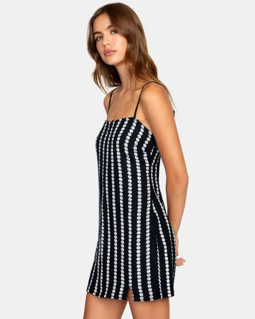 Rvca Paris Mini Dress Black Women Dresses and Rompers