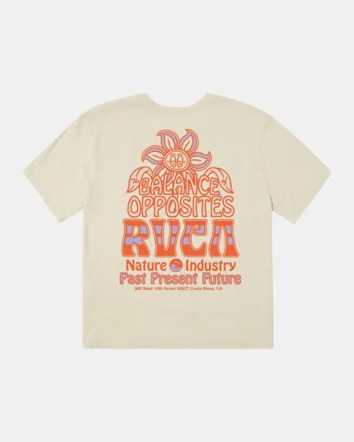 Rvca Positive Growth TShirt Latte Women Tees and Tanks