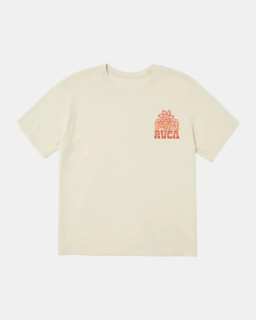 Rvca Positive Growth TShirt Latte Women Tees and Tanks