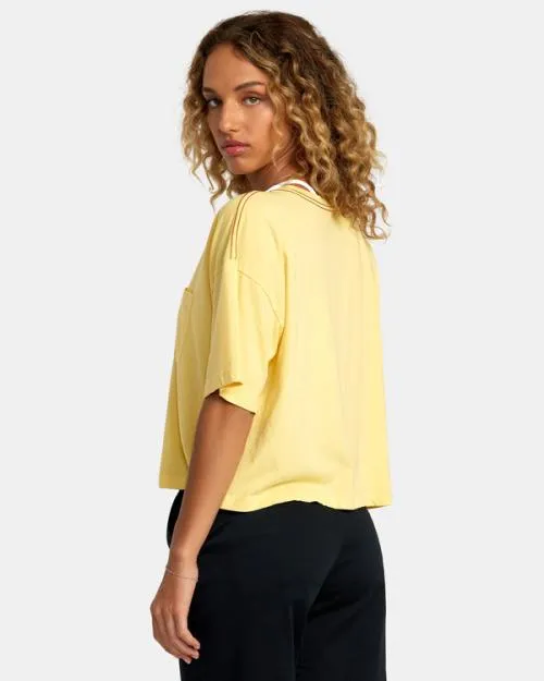 Rvca PTC Tee Golden Women Tees and Tanks
