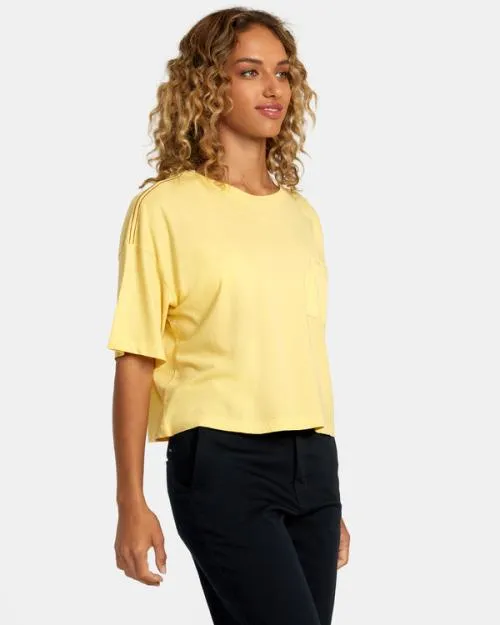Rvca PTC Tee Golden Women Tees and Tanks
