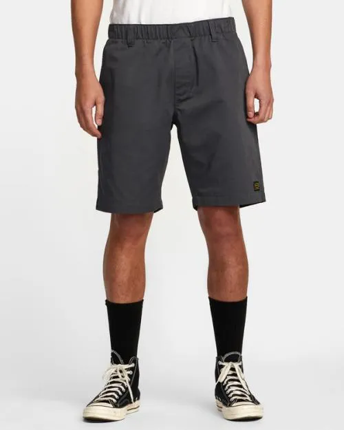 Rvca Recession Collection Americana Elasticized 20034 Shorts Garage Blue Men Shorts and Hybrids