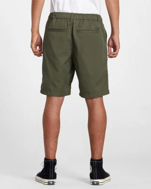 Rvca Recession Collection Americana Elasticized 20034 Shorts Olive Men Shorts and Hybrids