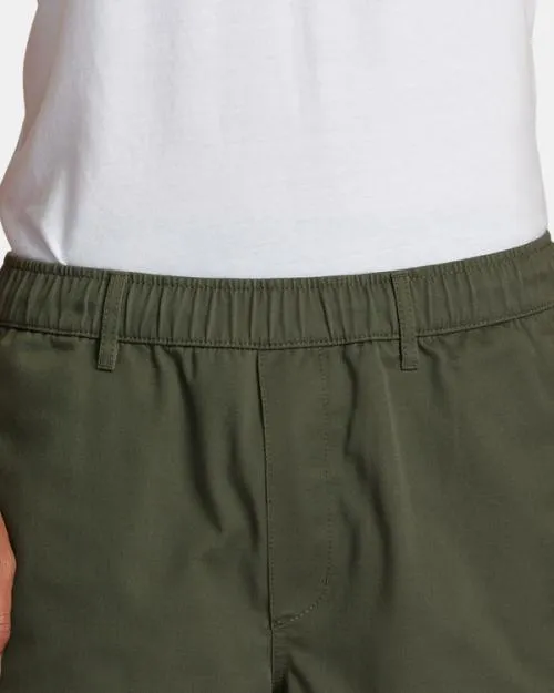 Rvca Recession Collection Americana Elasticized 20034 Shorts Olive Men Shorts and Hybrids