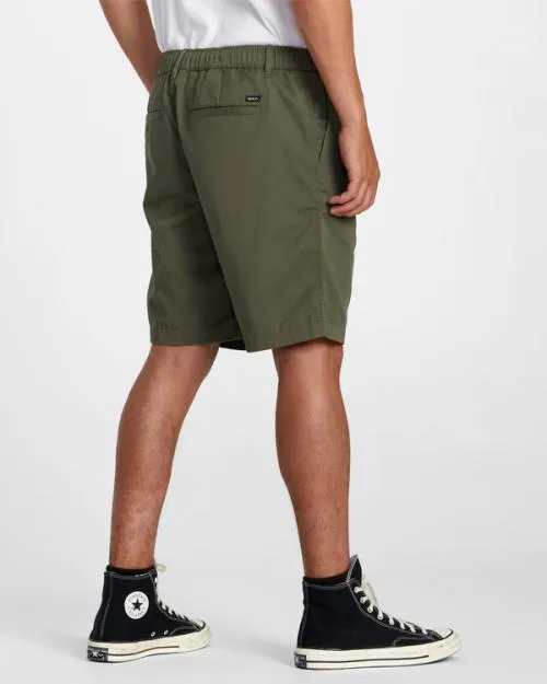 Rvca Recession Collection Americana Elasticized 20034 Shorts Olive Men Shorts and Hybrids