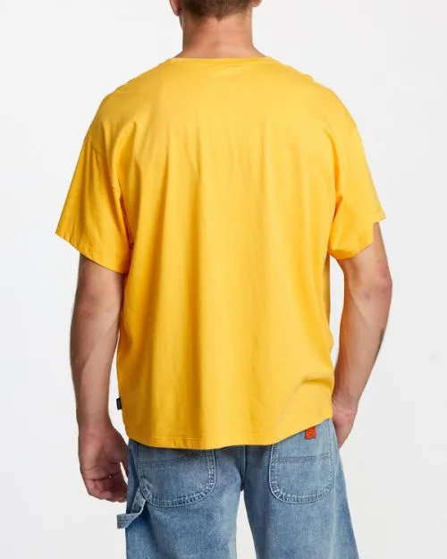 Rvca Rose Machado Snake Tee Marigold WomenMen Short Sleeves